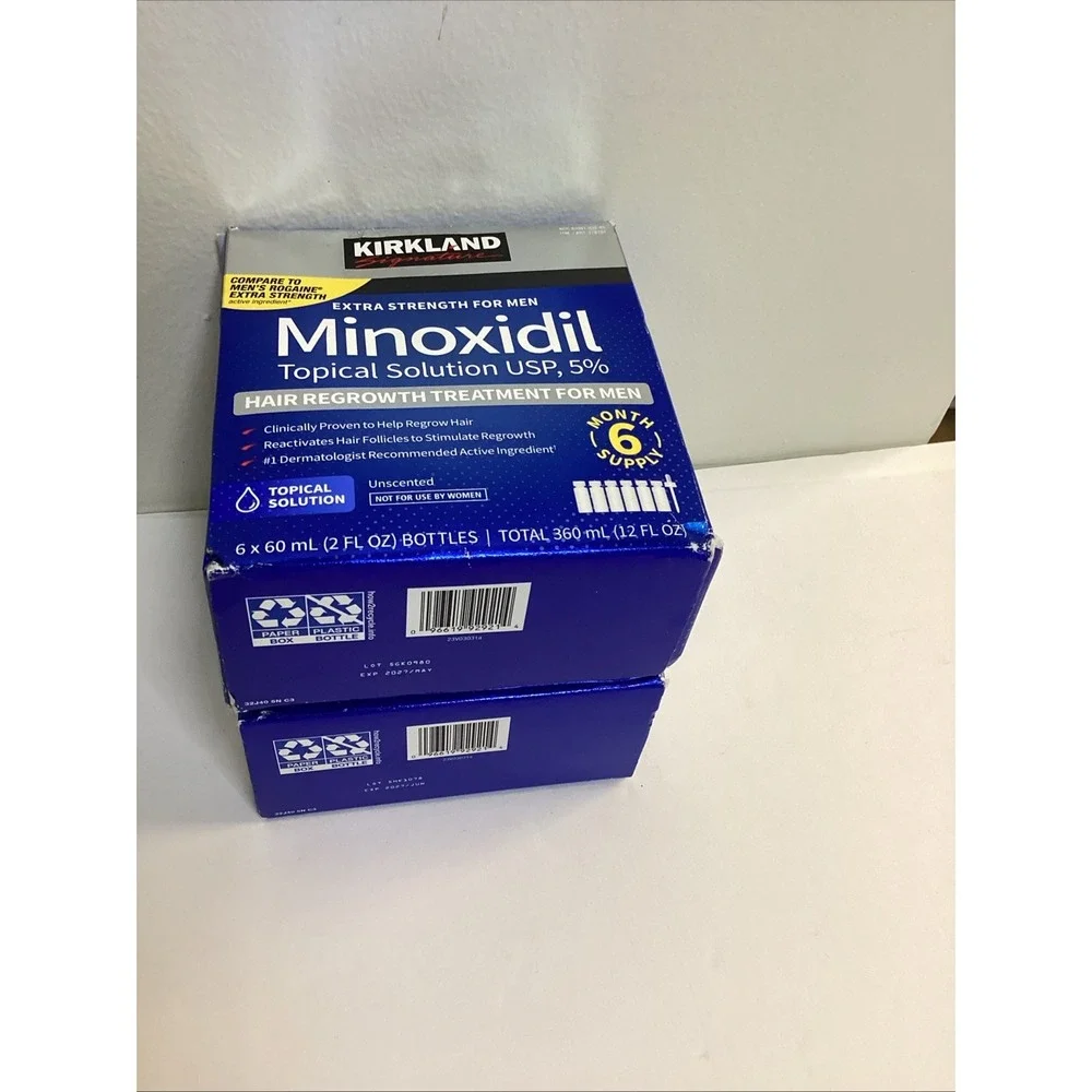 2 PackTropical Solution Hair Minoxidil 5% Kirkland - 12 Month Supply Exp 05/27